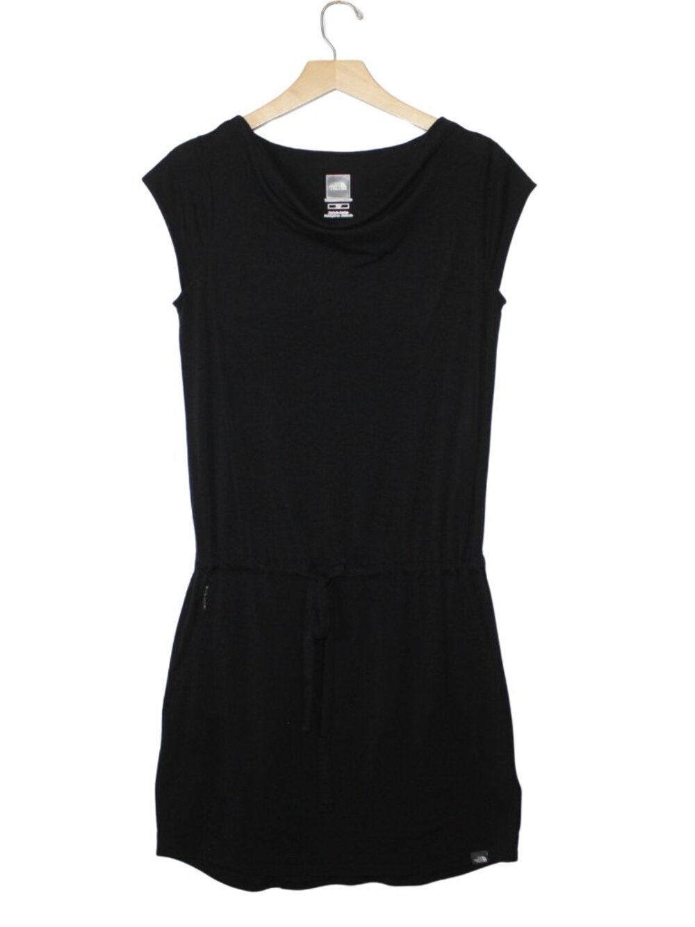 The North Face women's dress size S black cap sleeve drawstring drop waist mini